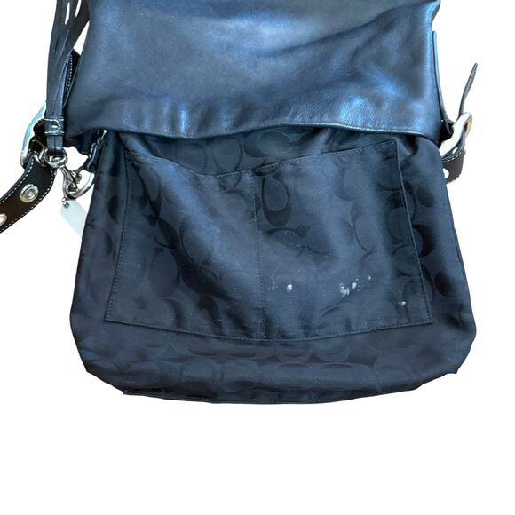 Coach 1415 Soho Slim Y2k Black Leather Hobo Fringe Tasseled Shoulder Bag - Picture 12 of 14